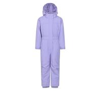 Mountain Warehouse Combinaison de Neige Cloud Kids - Combinaison de Neige Ajustable, Une pièce, Coutures étanches, Filles et garçons - pour la Pluie, Le Ski et l'hiver. Violet Lumineux 3-4 Ans