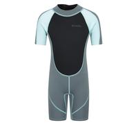 Mountain Warehouse Combinaison de plongée courte pour enfants - 2,5 mm d'épaisseur, coutures plates, fermeture éclair facile à glisser, en néoprène, fermeture au cou réglable - Printemps été, natation