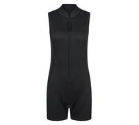 Mountain Warehouse Combinaison de plongée courte sans manches en néoprène avec coutures plates et col haut pour l'été, la plage, la natation, la piscine, la plongée et les sports nautiques Noir de