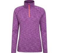 Mountain Warehouse - Couche intermédiaire "Bend & Stretch" avec demi-zip pour femme MW961 (46 FR) (Rouge baie)