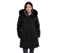 Mountain Warehouse Doudoune Aurora Femme -Veste imperméable, Manteau d'hiver Respirant, Coutures Thermosoudées, Doublure Duvet- Idéale en Hiver Noir 48