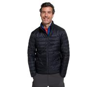 Mountain Warehouse Doudoune Featherweight Homme - Manteau d'hiver léger, Entretien Facile, Sac de Rangement, Résistante à l'eau, Bomber - pour Le Camping par Temps Froid Noir S