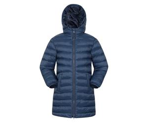Mountain Warehouse Doudoune rembourrée Longue Florence pour Enfant - Capuche, Manteau léger, Doux, Chaud et isolé - pour Voyage et activités extérieures en Hiver