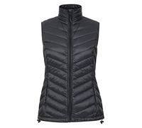 Mountain Warehouse Doudoune sans Manches Featherweight Femme - Légère, Veste résistante à l'eau, Facile à empaqueter, Poches zippées, Style décontracté - pour l'hiver Noir 40