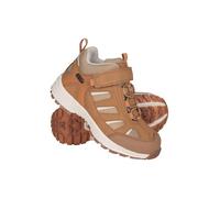 Mountain Warehouse Drift Chaussures imperméables à lacets pour enfants garçons et filles comme surchaussures - Printemps, été, randonnée et sous la pluie, marron clair, 27 EU
