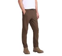 Mountain Warehouse Elevate Pantalon de marche élastique pour homme, Kaki foncé, 46 FR
