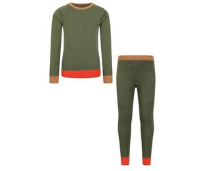 Mountain Warehouse Ensemble à Couleurs contrastées en Laine mérinos pour Enfant - Léger, Respirant et évacuant l'humidité - Printemps été, Voyages