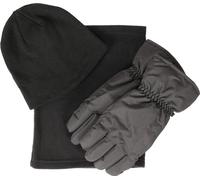 Mountain Warehouse - Ensemble chapeau, écharpe et gants pour homme MW967 (S) (Noir)