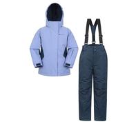 Mountain Warehouse Ensemble de Veste et Pantalon de Ski pour Enfant - Résistant à la Neige, Poches Avant, Doublure Polaire, Robe Interne intégrée - Le Snowboard, Hiver Lilas 13 Ans