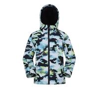 Mountain Warehouse Exodus Veste Softshell pour enfants - Respirante, coupe-vent et imperméable - Manteau doublé en polaire pour garçons et filles - Pour l'automne, l'hiver, la randonnée et l'extérieur
