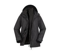 Mountain Warehouse Fell Veste 3 en 1 pour Femme - Veste Imperméable Et Polaire Microfleece, Parka Légère Et Déperlante À Capuche pour Dame - Voyage, Randonnée