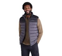 Mountain Warehouse Gilet rembourré Hommes Seasons - Résistant à l'eau, Chaud, léger, Deux Poches Avant, Facile à empaqueter - Parfait pour Voyager, Hiver Gris foncé M