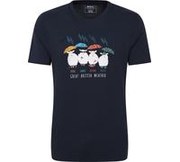 Mountain Warehouse - "Great British Weather" T-Shirt für Herren MW2785 (XL) (Marineblau)
