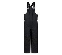 Mountain Warehouse Hakuba Extreme Salopette de Neige pour Enfant - Pantalon imperméable avec Poches de sécurité, Pantalons de Ski - Idéal pour Les Sports d'hiver, Le Ski Noir 9-10 Ans