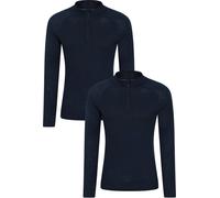 Mountain Warehouse - Haut de couche de base pour homme (pack de 2) MW485 (4XL) (Bleu marine)