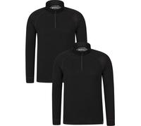 Mountain Warehouse - Haut de couche de base pour homme (pack de 2) MW485 (XXS) (Noir)