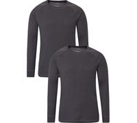 Mountain Warehouse - Haut de couche de base "Talus" pour hommes (pack de 2) MW574 (XXS) (Charbon de bois/couleur requin)