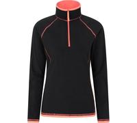 Mountain Warehouse - Haut en polaire "Montana" avec demi-zip pour femme MW637 (30 FR) (Noir pitch)