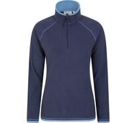 Mountain Warehouse - Haut en polaire "Montana" avec demi-zip pour femme MW637 (34 FR) (Bleu marine)