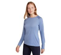 Mountain Warehouse Haut IsoCool Dynamic pour femmes - T-shirt confortable, manches longues, léger, séchage rapide, respirant - Pour les voyages, le jogging, la gym Bleu Canard 38