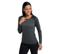 Mountain Warehouse Haut IsoCool Dynamic pour femmes - T-shirt confortable, manches longues, léger, séchage rapide, respirant - Pour les voyages, le jogging, la gym Kaki 42