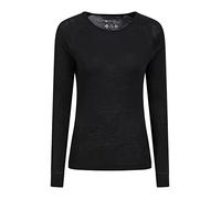 Mountain Warehouse Haut Thermique Femmes en Mérinos - Léger, Respirant, Antibactérien - pour Les Vacances par Temps Froid Noir 34