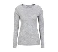 Mountain Warehouse Haut Thermique Femmes en Mérinos - Léger, Respirant, Antibactérien - pour Les Vacances par Temps Froid Gris Clair 42