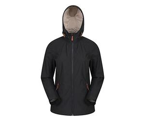Mountain Warehouse Iona Veste de Softshell des Femmes - Manteau Respirable d'été de Dames, Poids léger, Dessus réglable, Manteau résistant à l'eau Noir 44