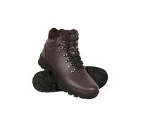 Mountain Warehouse Latitude II Extreme Bottes de Marche imperméables en Cuir pour Homme - Semelle Vibram, Semelle intermédiaire IsoDry et EVA - Printemps, été, randonnée Marron 43