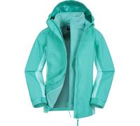 Mountain Warehouse - "Lightning" Jacke, wasserfest 3 in 1 für Kinder MW2418 (140) (Helles Aquamarin)
