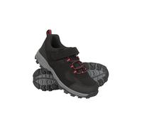 Mountain Warehouse McLeod Chaussures de Marche pour Enfant - Semelles imperméables et Respirantes à séchage Rapide avec Semelle en EVA - Idéal pour l'été et la randonnée Noir 32