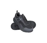 Mountain Warehouse Momentum Trail Chaussures de course imperméables pour homme - Baskets résistantes avec maille respirante et semelle rembourrée - Printemps/été, Noir , 45 EU