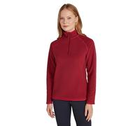 Mountain Warehouse Montana Micropolaire pour Femme-Pull Respirant, léger, col Montant et séchage Rapide, Veste Polaire Chaude, mi-Fermeture éclair - Sport, Hiver, Rando Rouge Foncé 44