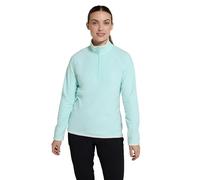 Mountain Warehouse Montana Micropolaire pour Femme-Pull Respirant, léger, col Montant et séchage Rapide, Veste Polaire Chaude, mi-Fermeture éclair - Sport, Hiver, Rando Menthe 40