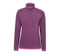 Mountain Warehouse Montana Micropolaire pour Femme-Pull Respirant, léger, col Montant et séchage Rapide, Veste Polaire Chaude, mi-Fermeture éclair - Sport, Hiver, Rando Rouge Cerise 46
