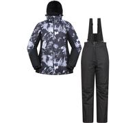Mountain Warehouse Mountain Warehouse Black Printed Womens Snow Ski Jacket And Trousers Set