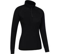 Mountain Warehouse Mountain Warehouse Black Womens Merino Zip Neck Thermal Top