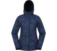 Mountain Warehouse Mountain Warehouse Blue Exodus Printed Water Resistant Softshell Jacket