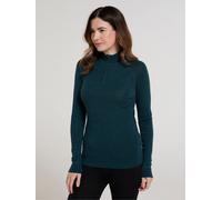 Mountain Warehouse Mountain Warehouse Blue Womens Merino Zip Neck Thermal Top
