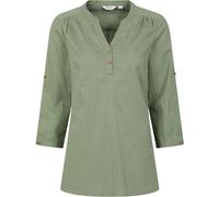 Mountain Warehouse Mountain Warehouse Green Womens Petra Relaxed Fit 3/4 Sleeve 100% Cotton Shirt Green EU 40 (UK 12)