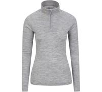 Mountain Warehouse Mountain Warehouse Grey Womens Merino Zip Neck Thermal Top
