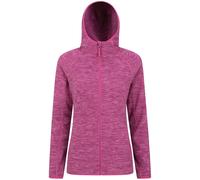 Mountain Warehouse Mountain Warehouse Pink Womens Lleyn Melange Full Zip Fleece Hoodie