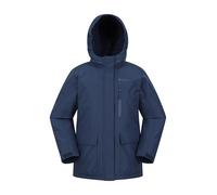 Mountain Warehouse Noah Borg Doudoune doublée pour enfant | Manteau imperméable doublé Sherpa pour garçons et filles, coutures thermosoudées sèches et confortables et poignets réglables