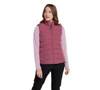 Mountain Warehouse Opal Doudoune pour Femme - Veste matelassée légère, sans Manche, Hydrofuge, résistante Eau et Pluie - Montagne, randonnée, Running, mi-Saison, Hiver Rose 42