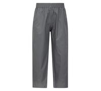 Mountain Warehouse Pakka Pantalon De Pluie pour Enfant - sur Pantalon Imperméable, sur Pantalon Riptop Léger Et Résistant, Vêtement De Pluie pour Garçon Et Fille Gris 9-10 Ans