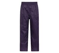 Mountain Warehouse Pakka Pantalon De Pluie pour Enfant - sur Pantalon Imperméable, sur Pantalon Riptop Léger Et Résistant, Vêtement De Pluie pour Garçon Et Fille Lila 9-10 Ans