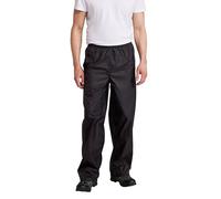 Mountain Warehouse Pakka Surpantalon de Pluie imperméable Homme - Pantalon étanche, Respirant à séchage Rapide, Ouvertures Chevilles réglables - Vélo, Sport, randonnée Noir XXL