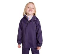 Mountain Warehouse Pakka Veste imperméable pour Enfant - Manteau de Pluie Pliable et étanche, Coupe-Vent, léger et Respirant, Fille et garçon - Voyage, école, Marche Violet foncé 11-12 Ans