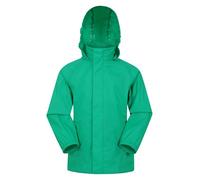 Mountain Warehouse Pakka Veste imperméable pour Enfant - Manteau de Pluie Pliable et étanche, Coupe-Vent, léger et Respirant, Fille et garçon - Voyage, école, Marche Vert 13 Ans