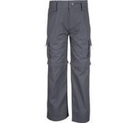 Mountain Warehouse Pantalon Zip-Off pour Enfants Active - Pantalon léger, séchage Rapide, Style décontracté, Poches, Facile d'entretien -pour Le Camping, Les Voyages Gris foncé 7-8 Ans